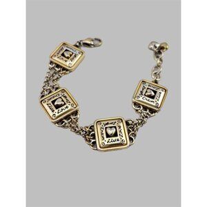 Brighton True Heart Love Laugh Dream Bracelet NWT